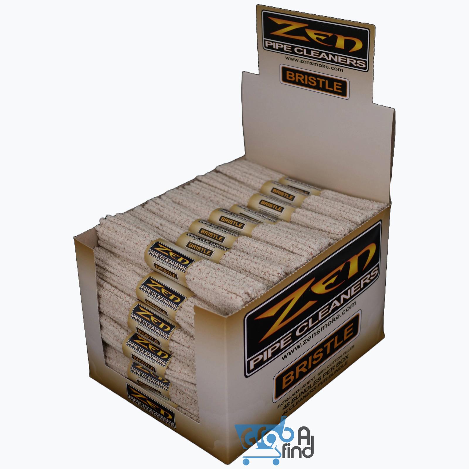 ZEN Bundles Zen Pipe Cleaners Hard Bristle, Full Box Of 48 Bundles (2112 Count)