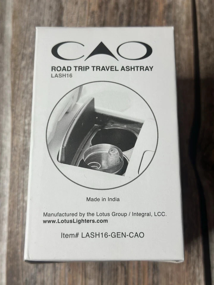 Cao Flathead Black Metal Road Trip Cigar Ashtray – Brand new
