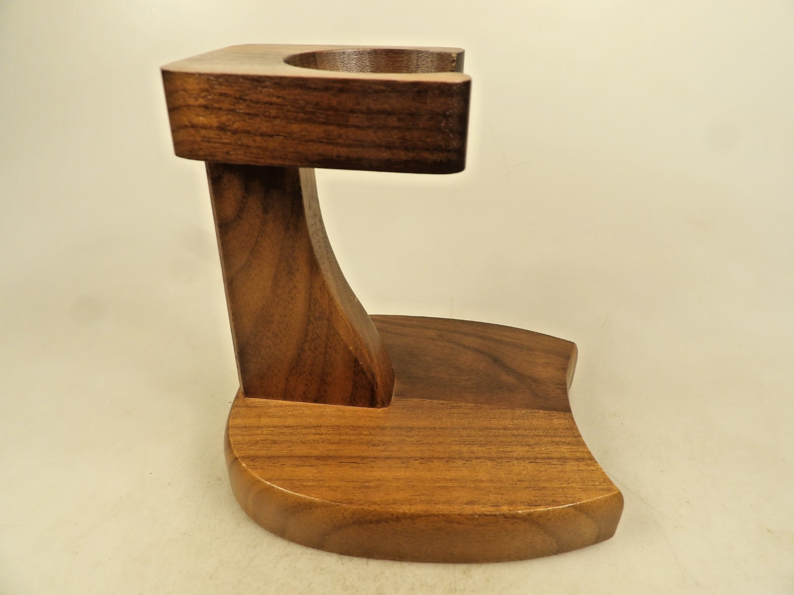 Decatur Solid American Walnut Calabash Pipe Holder Stand USA Made Table Top