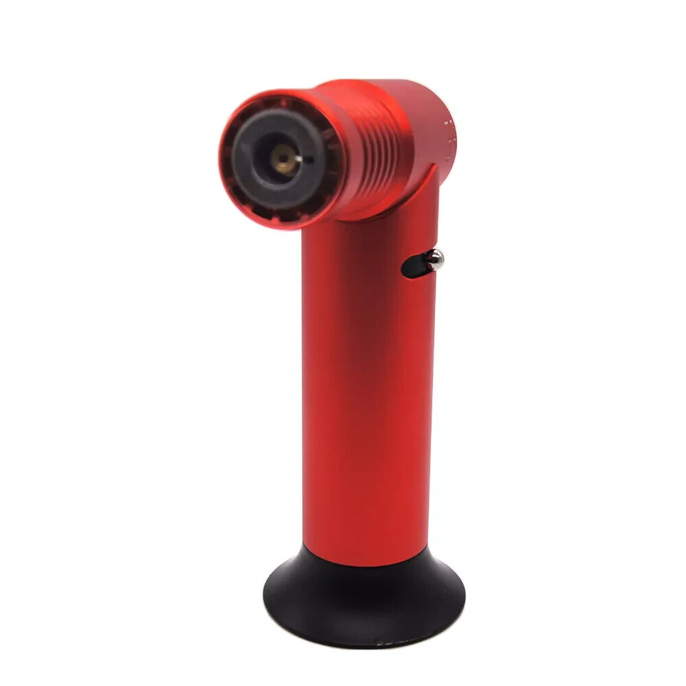 Single Torch Table Top Jet Lighter Butane 1300°C/2500°F Individual Box Red Color