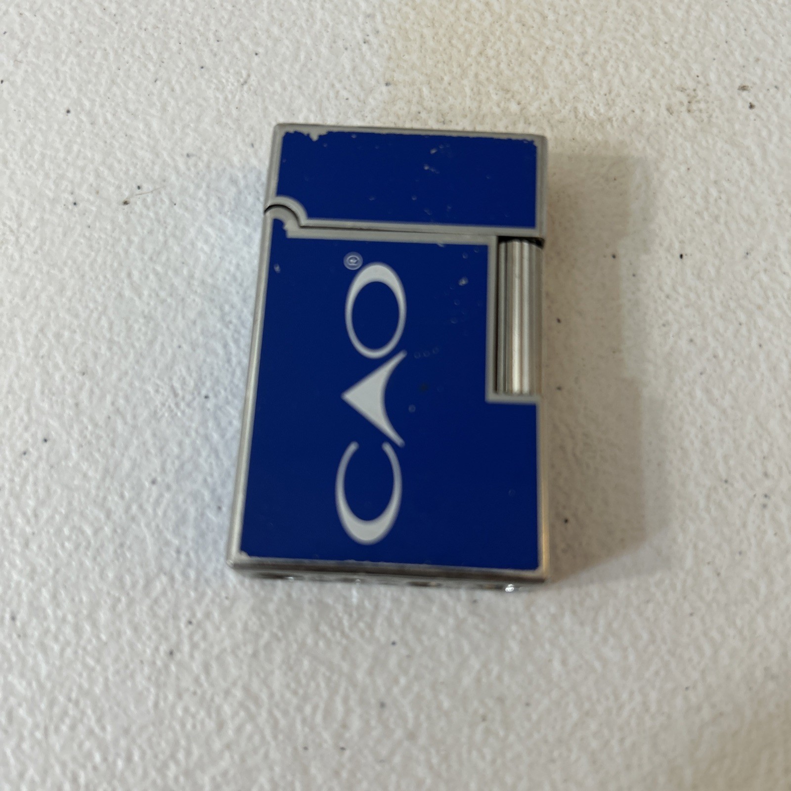 Cao Lighter Blue With White Lettering Not Tested Not In Box