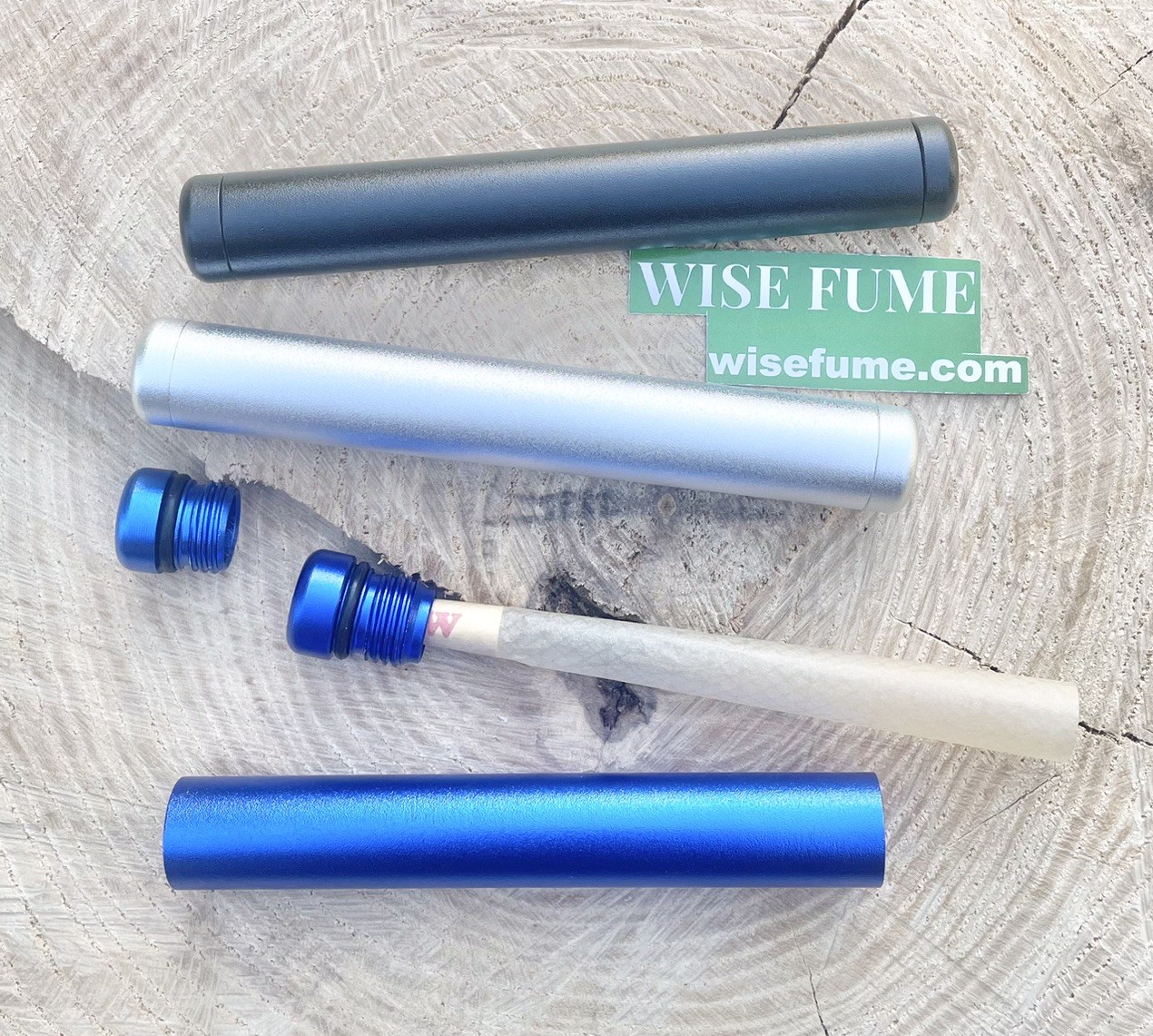Aluminum Smell Water Proof Pre Rolled Cone Holder Tube Case 120mm
