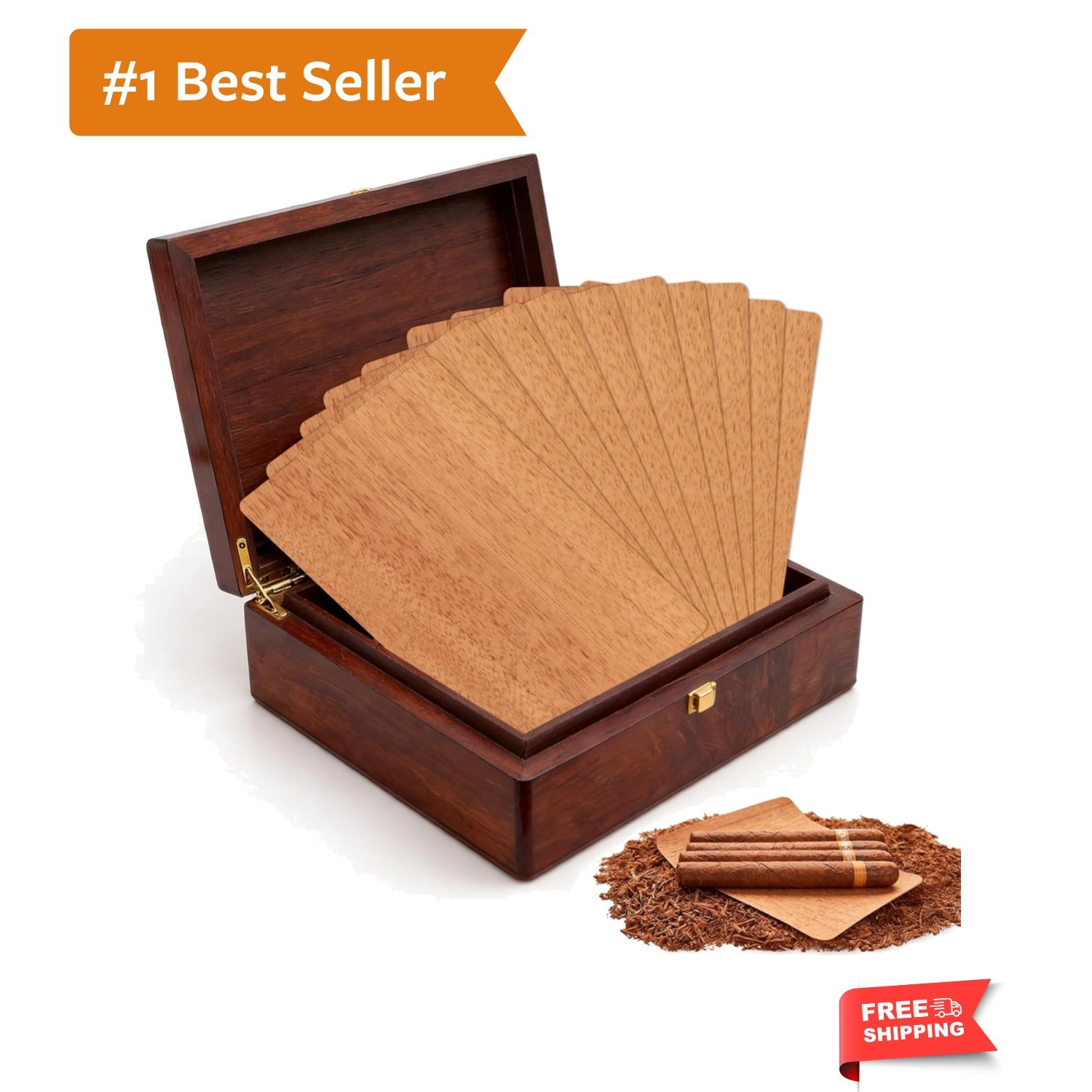 10-Pack Large s for Humidor, 6.7″ x 4.3″ x 0.02″ Cedar Chips for Spanish Ceda…