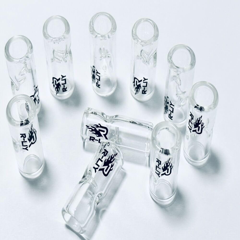 Glass Filter Tips /10Pcs (Transparent Color)12Mm Diameter