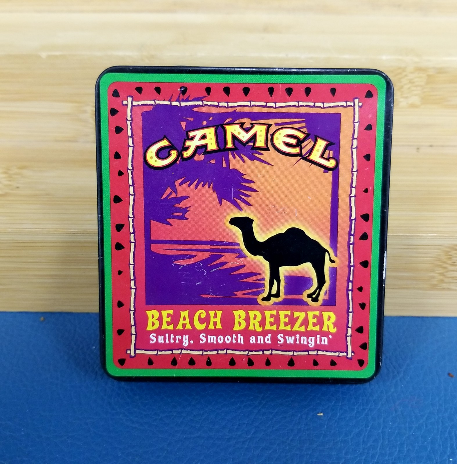 VTG Lot of 5 Assorted Camel Cigarette Tins Empty Metal Cases