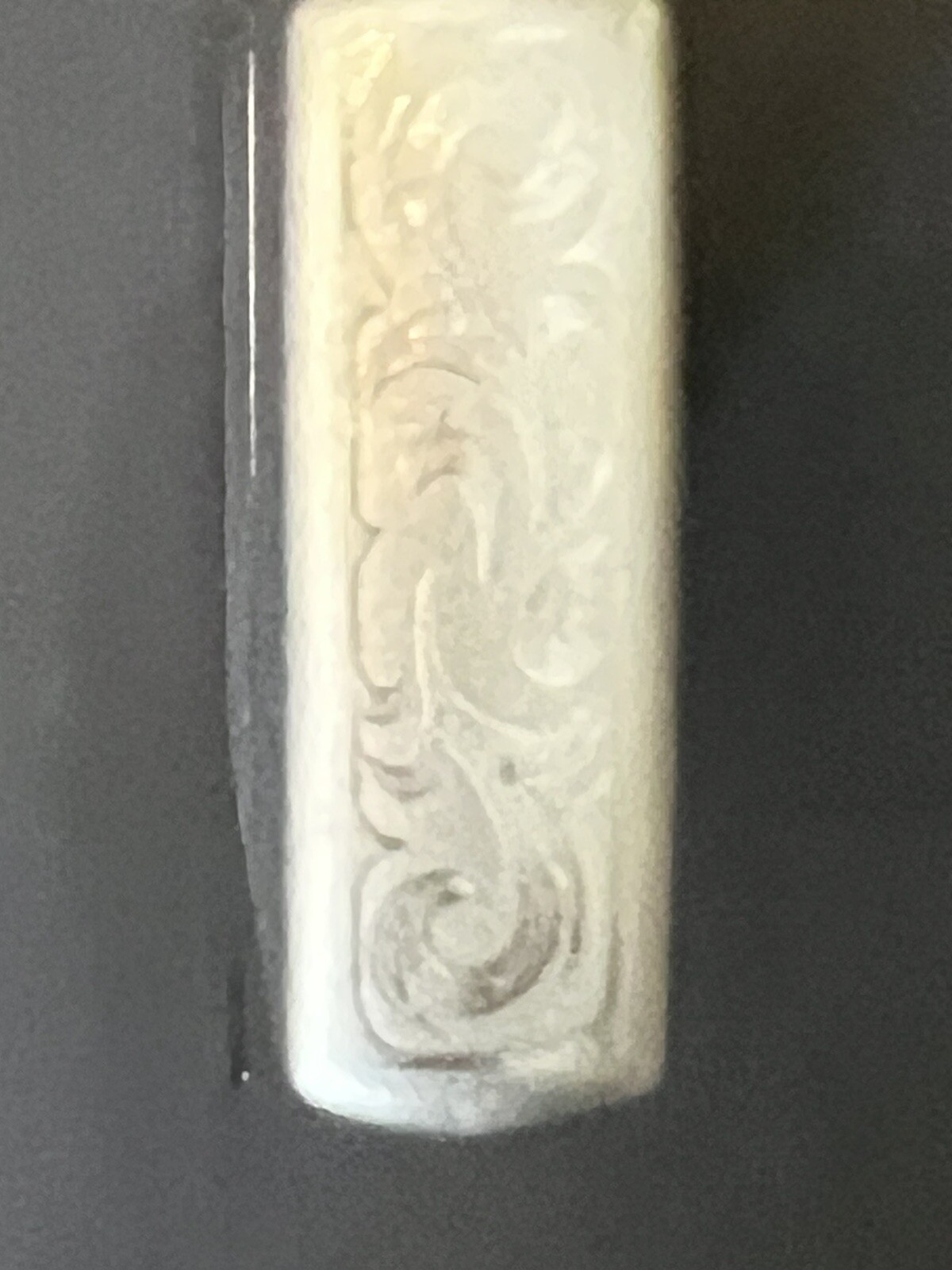 2005 Zippo Matte Silver Lighter w/ Side Scroll-Matching Insert – Box/Paperwork
