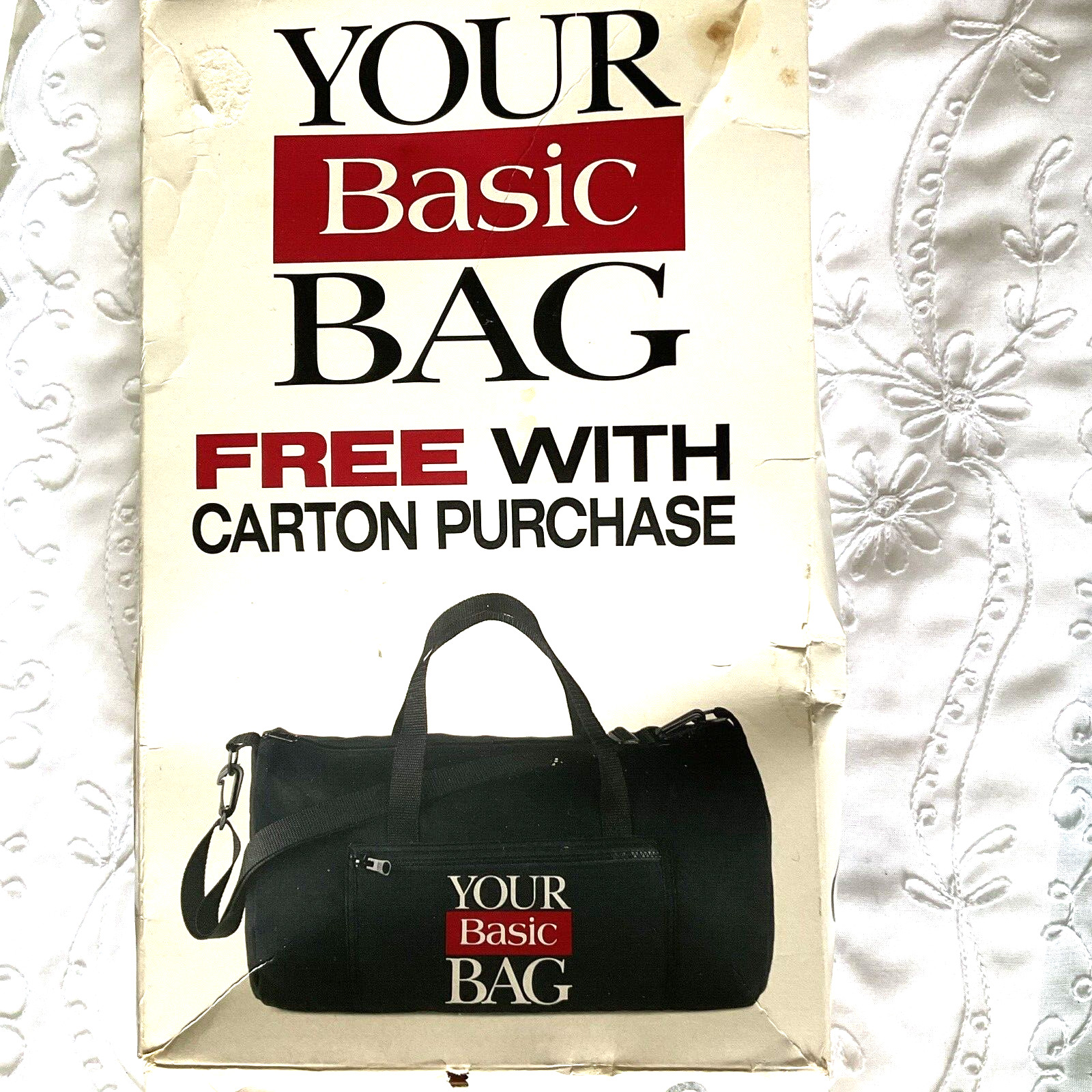 Duffle Bah Your Basic Bag Promo Basic Cigarettes Over The Shoulder or Hand Carry