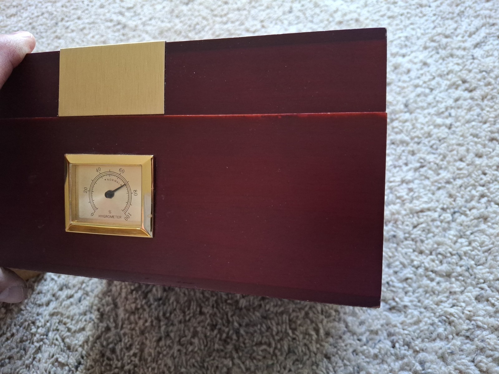 2X Humidor Cigar Storage Stash Boxes W/ Hygrometer Humidifier Wood