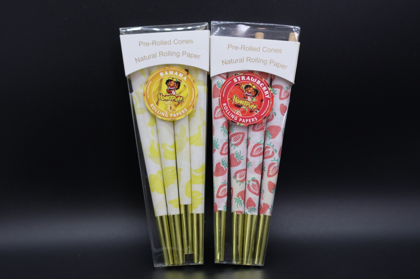 Authentic Classic Banana & Strawberry 16 Pack Pre rolls with Golden Tips US