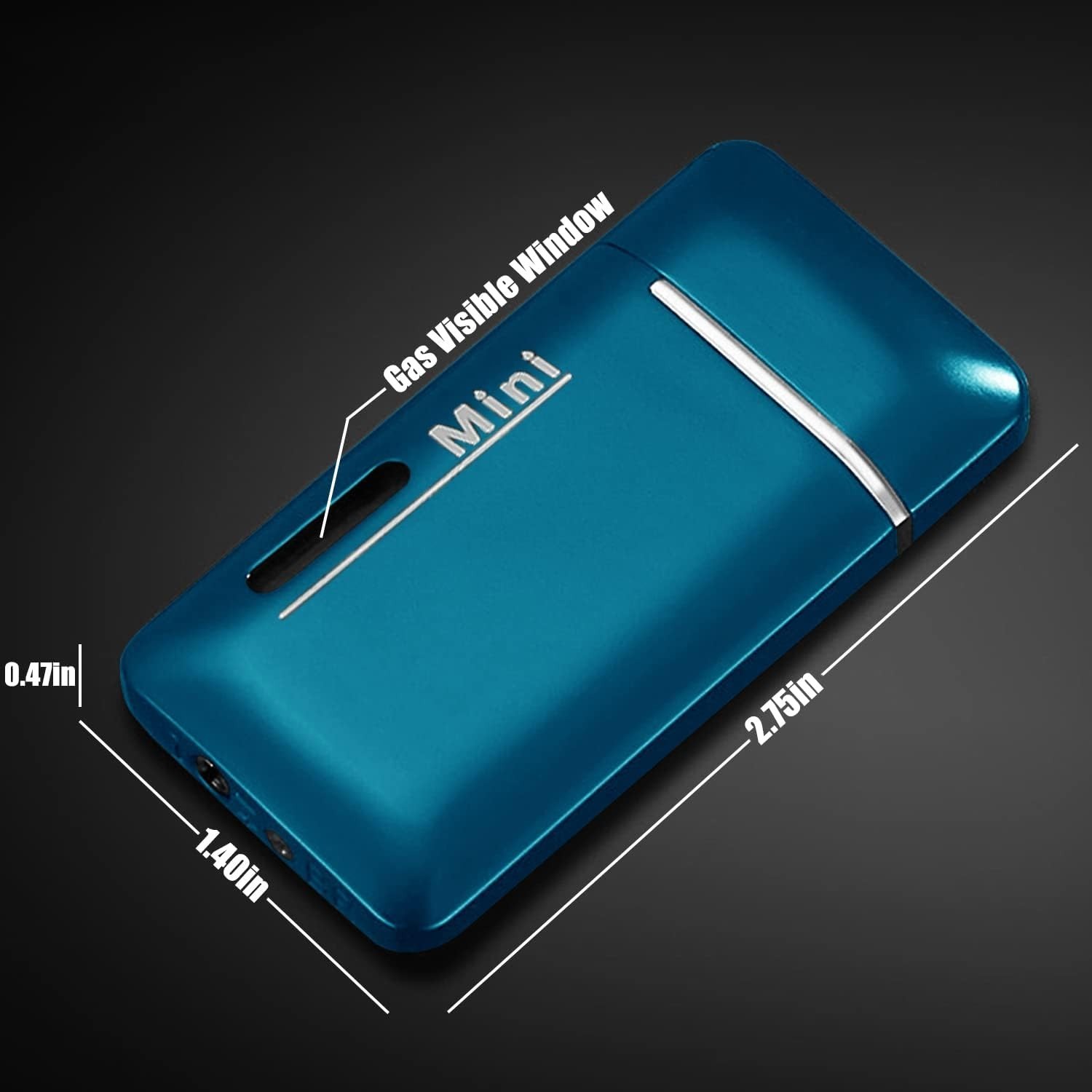 Ultra-Thin Double Jet Torch Lighter Set – Adjustable, Refillable, Modern Gift