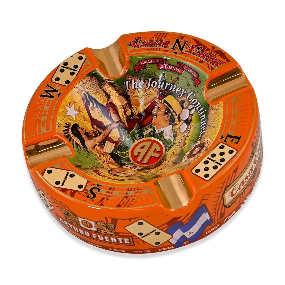 Arturo Fuente Ceramic Cigar Ashtray – Casa Cuba – Orange