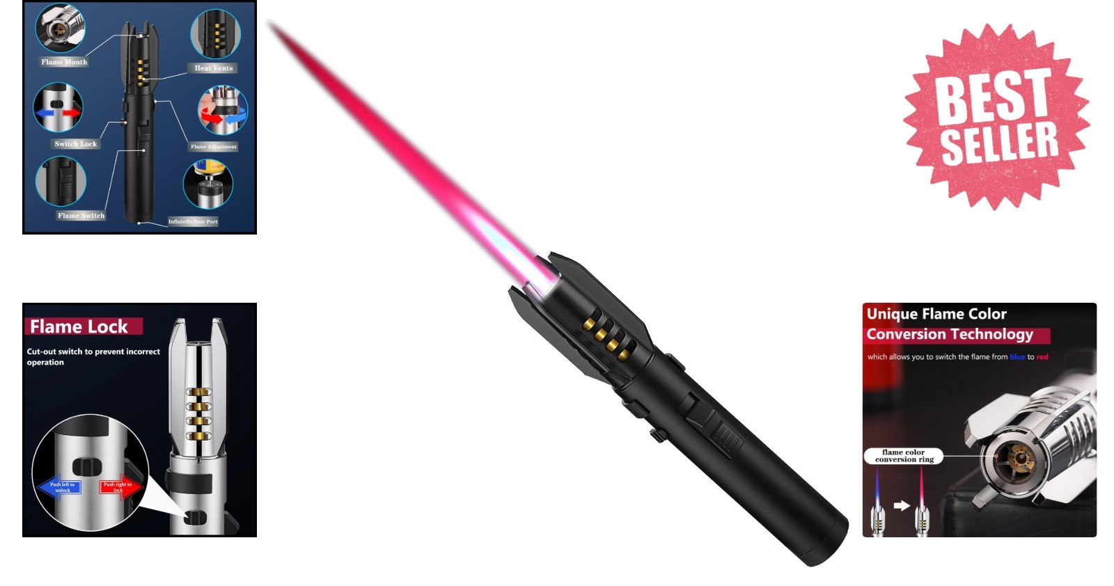 2026 NEW Lux Blaze Lighter, Luxblaze Plasma Lighter, Adjustable Windproof Torch
