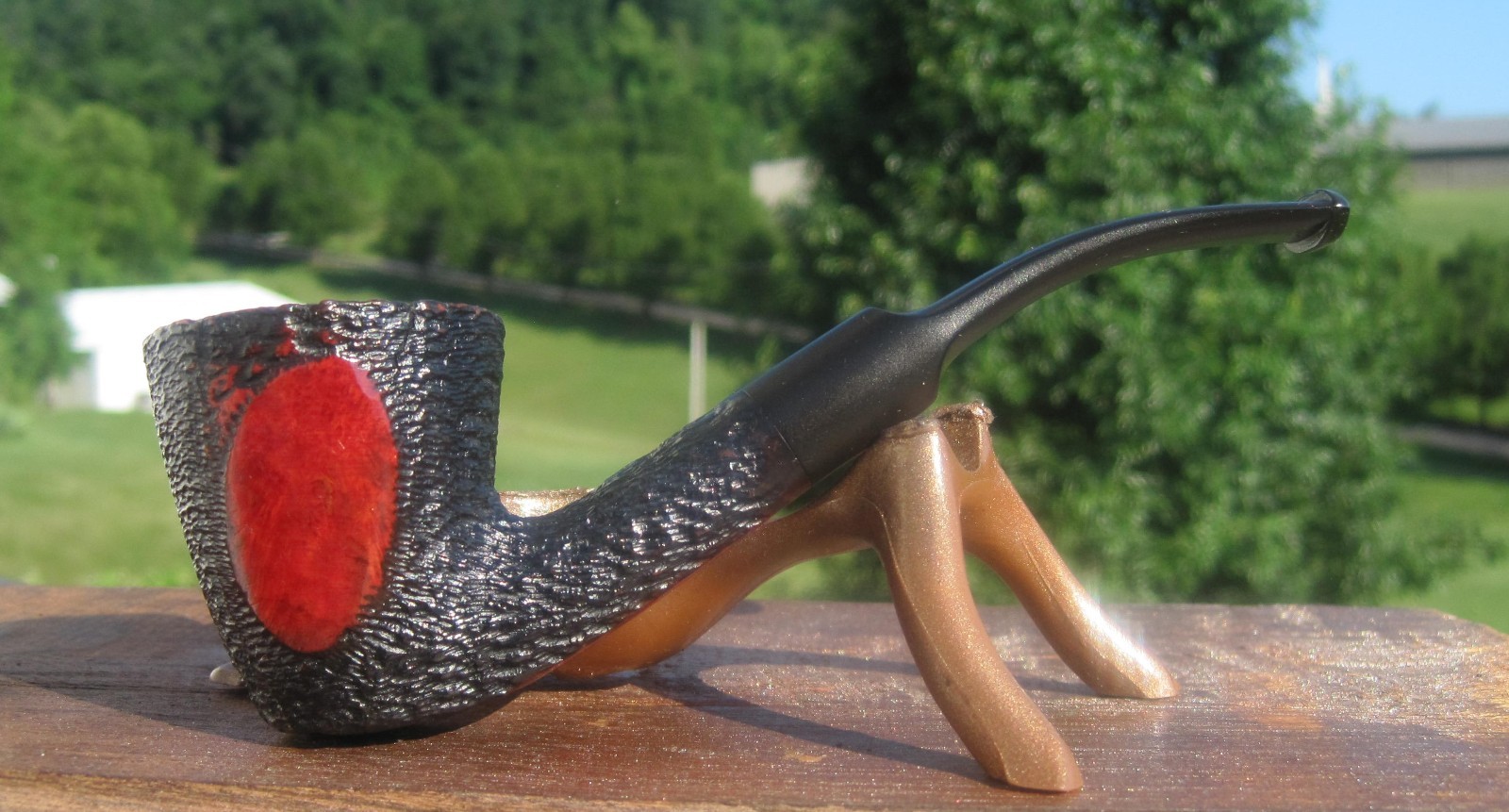 Unknown Columbian Italy Rustic Dublin Smoking Estate Pipe 5.5″ L