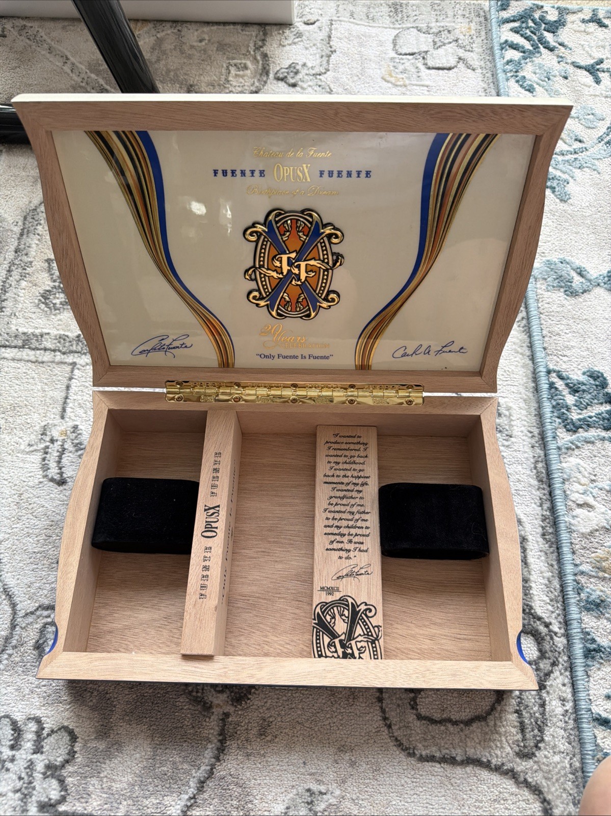 Arturo Fuente OpusX 20th Anniversary Empty Cigar Box
