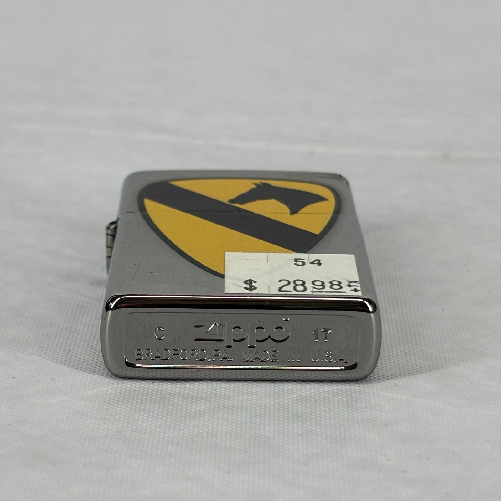 Genuine Zippo US Army 1st Cavalry Division First Cav Horse Shield Lighter NEW