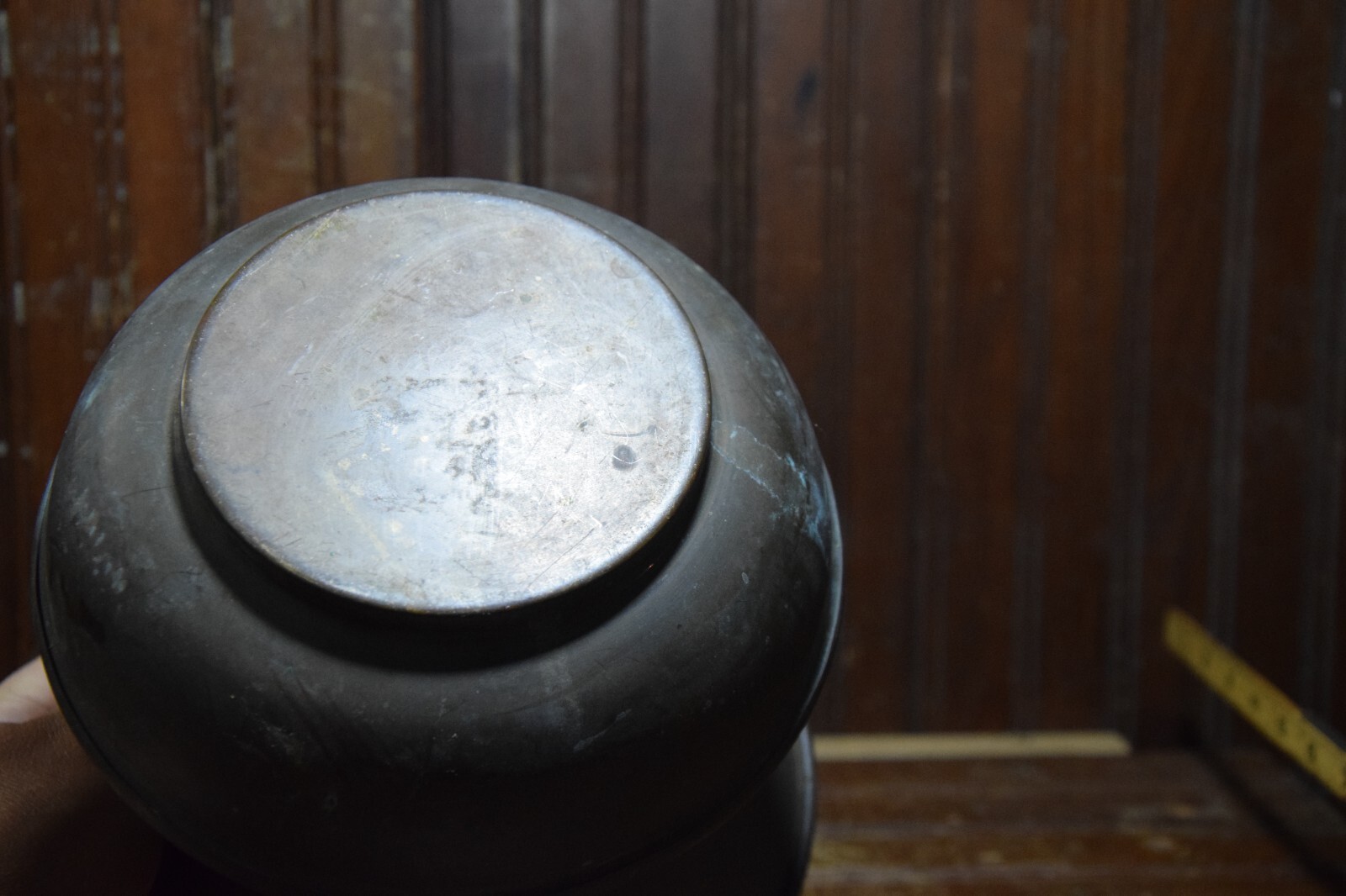 BRASS METAL SPITOON RAILROAD 1930s VINTAGE BAR WESTERN SALOON CHEWING TOBACCO