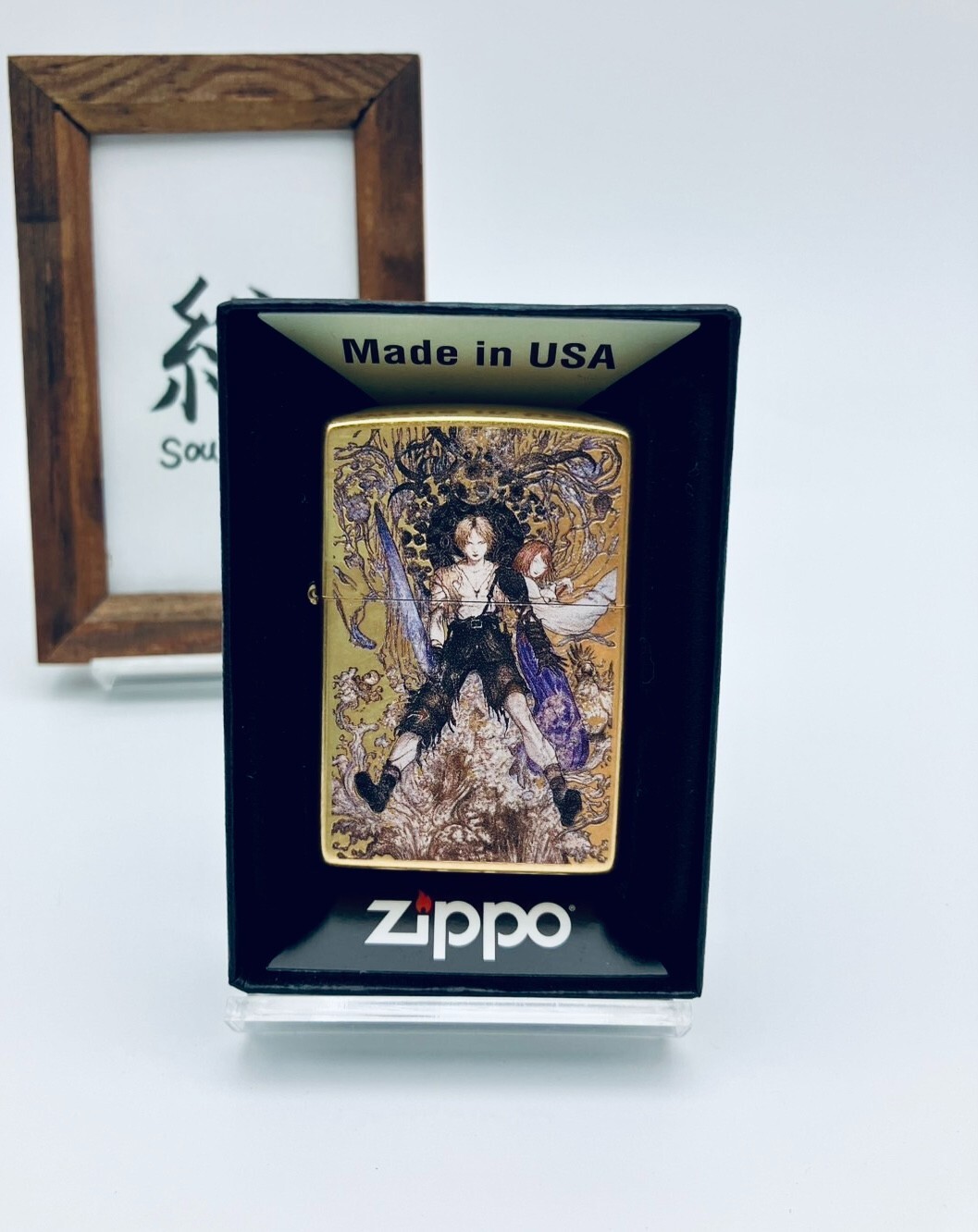 Zippo Final Fantasy 10 Ⅹ Yoshitaka Amano Water Warrior Gold Japan Game New