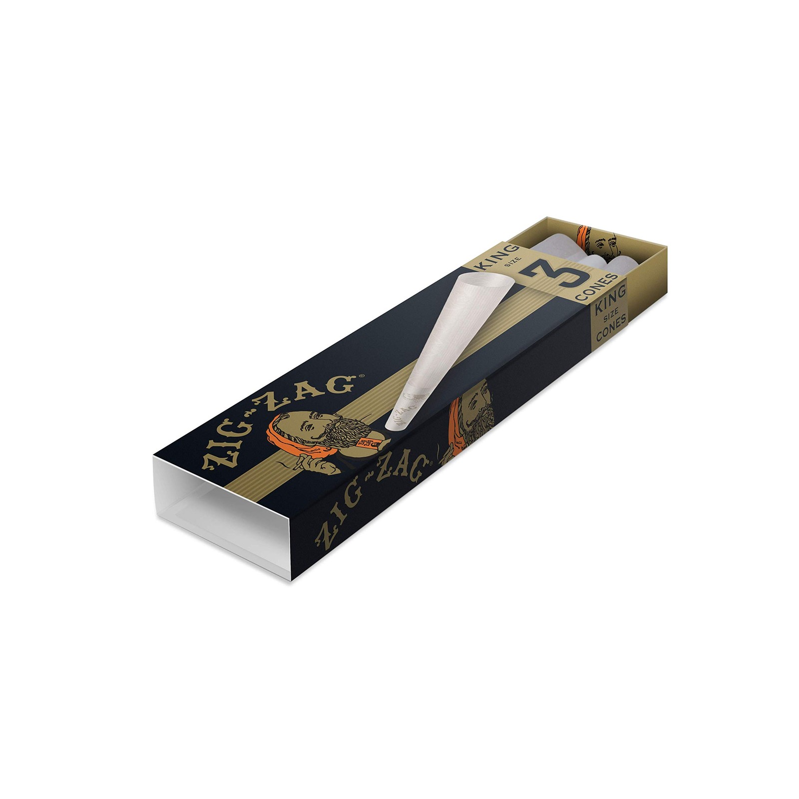 Zig-Zag King Size Ultra Thin Pre Rolled Cones 24 packs of 3 Cones (72 total cone