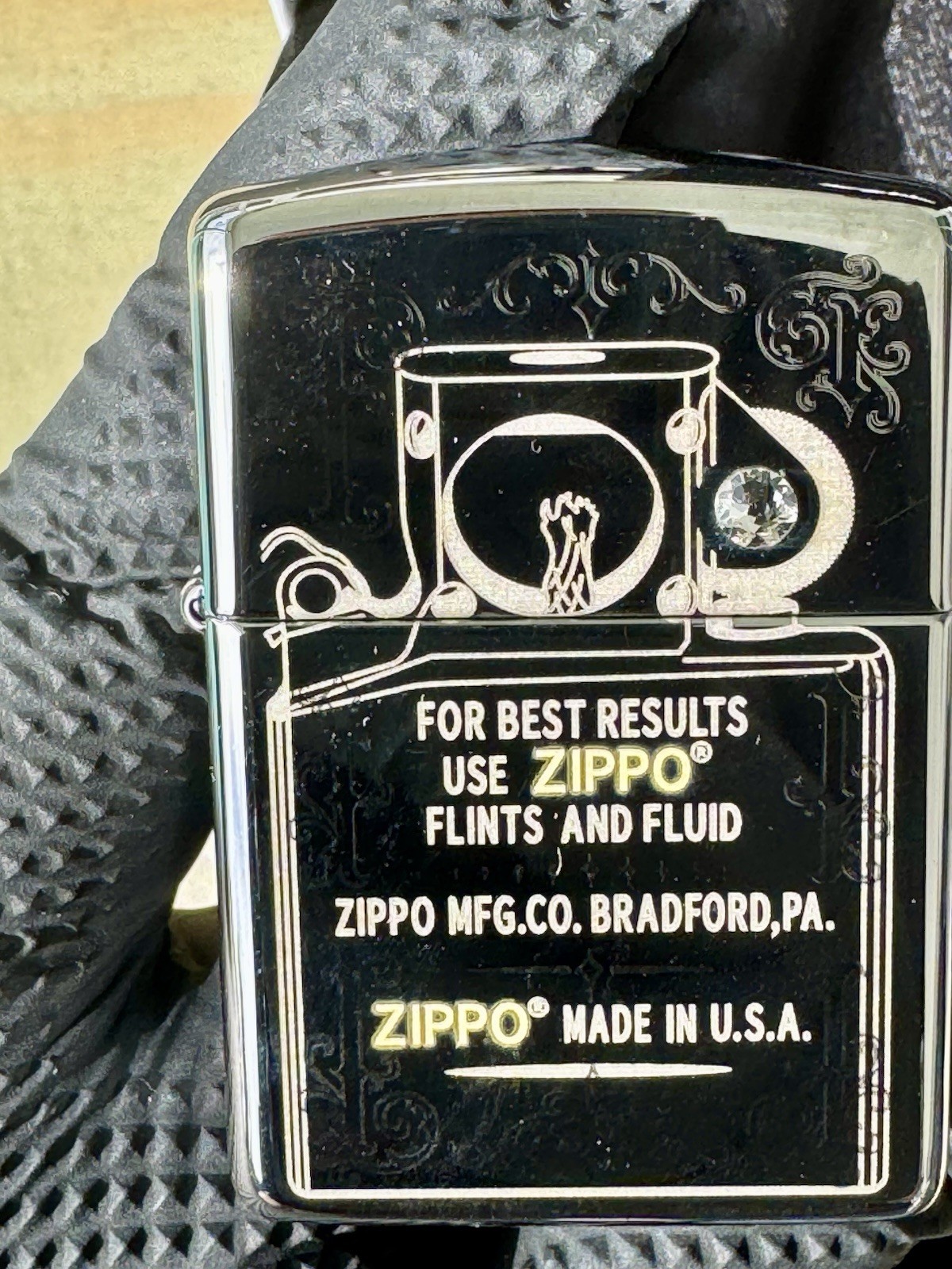 Zippo 40th Anniversary Pipe Armor 167 Swarovski Lighter Limited #0010/1000 NIB