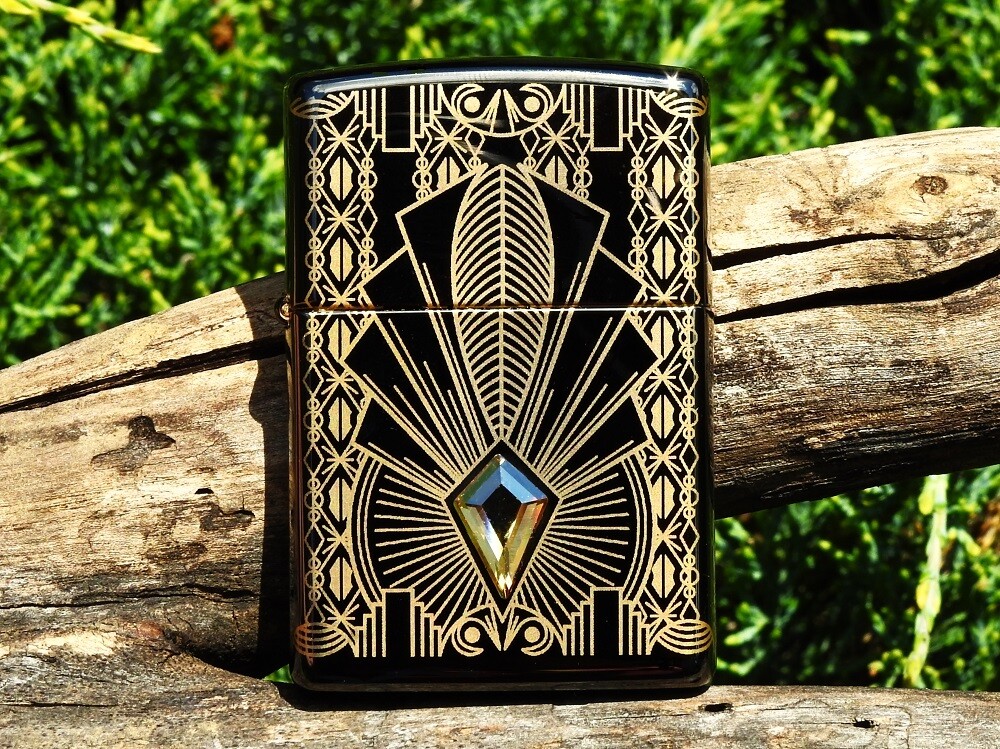 Zippo Lighter – Art Deco 2021 Collectible of the Year – COTY – Swarovski Crystal