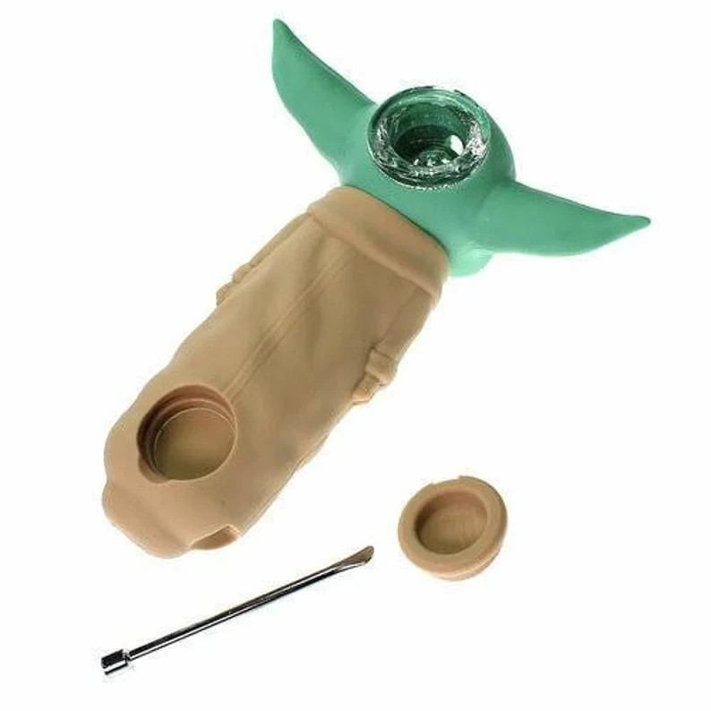 Silicone Yoda Collector Smoke Pipe