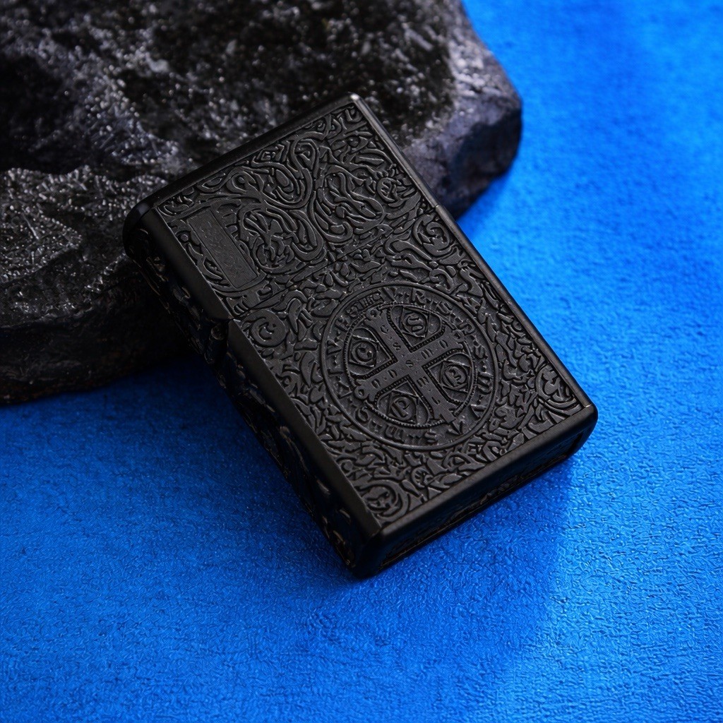 ZORRO Black Titanium Constantine Armor Windproof Kerosene Lighter Luxury Pro