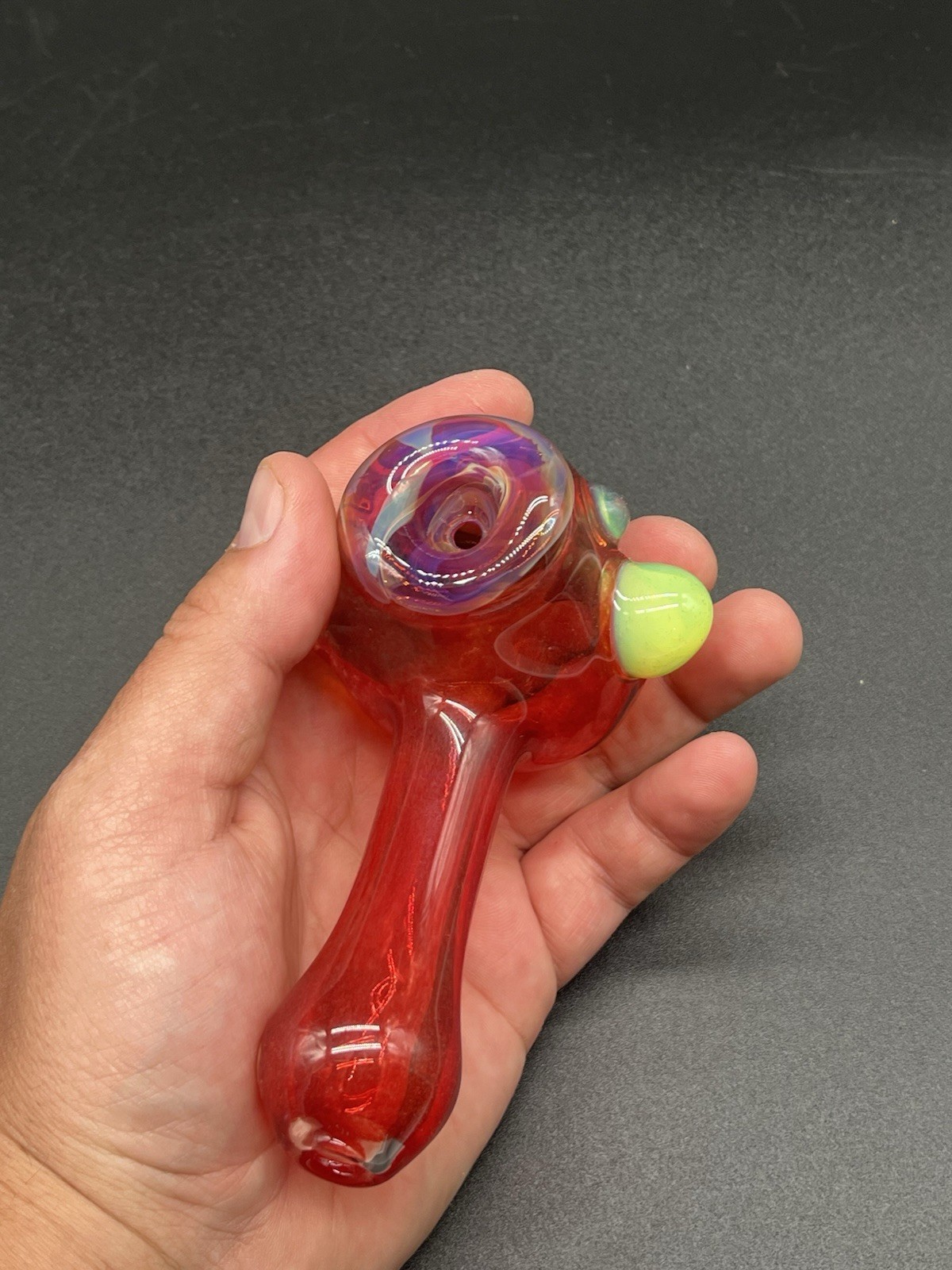 Large Red Eyeball Hammer Pipe!