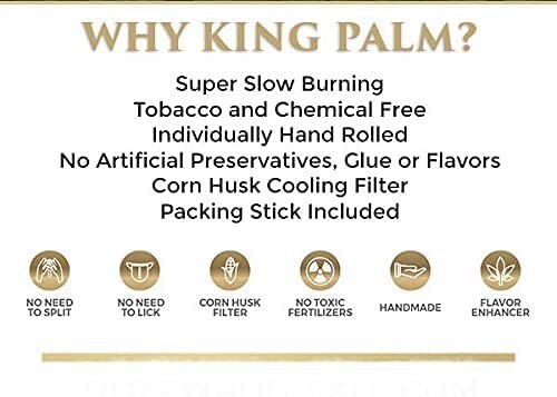 King Palm Flavors Mini Size Cones, 2 Rolls Terpene Infused Organic Mango Roll