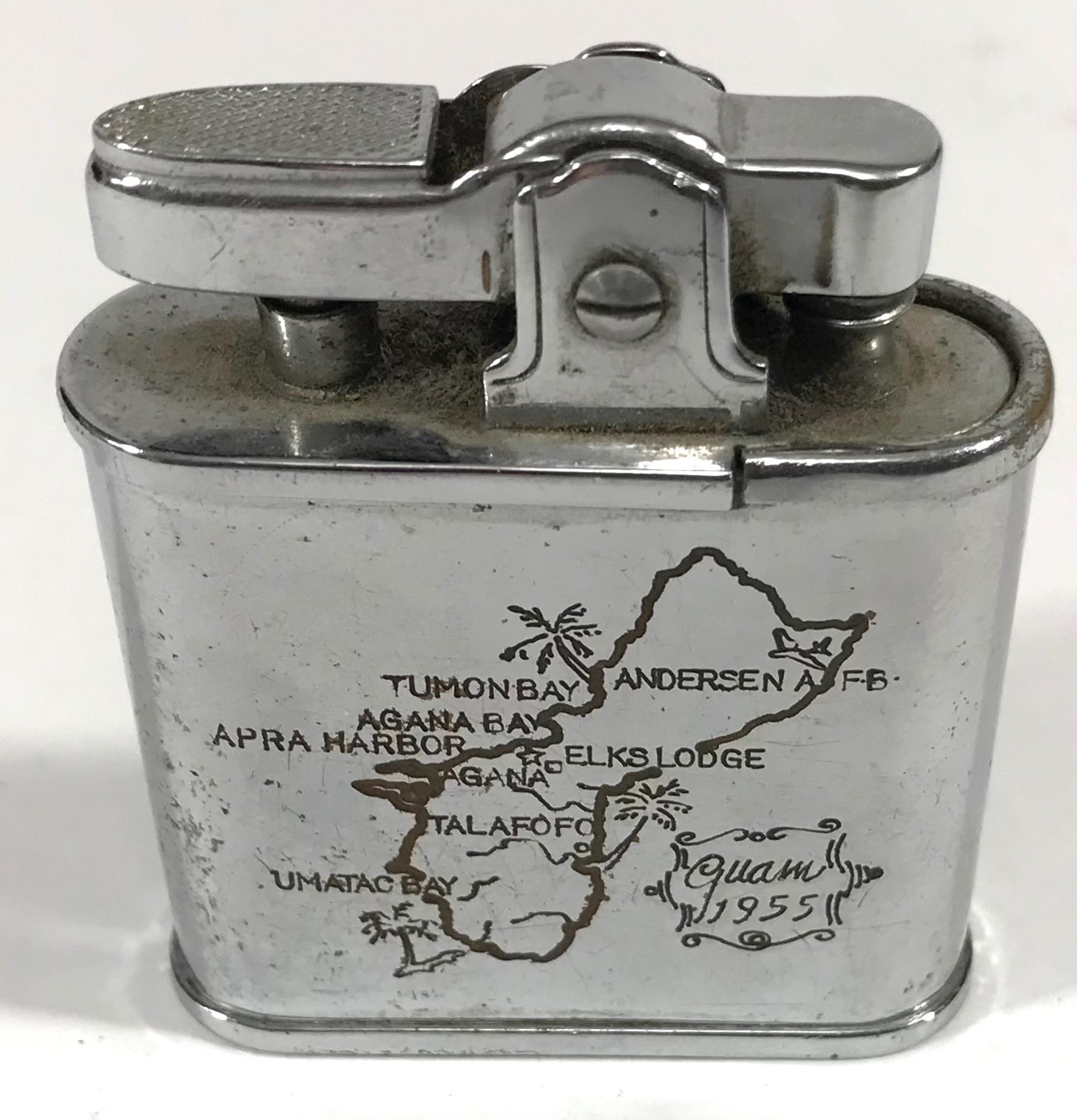 VINTAGE B.P.O.E LIGHTER AGANA GUAM HADSON WHIRL WIND SUPER LIGHTER