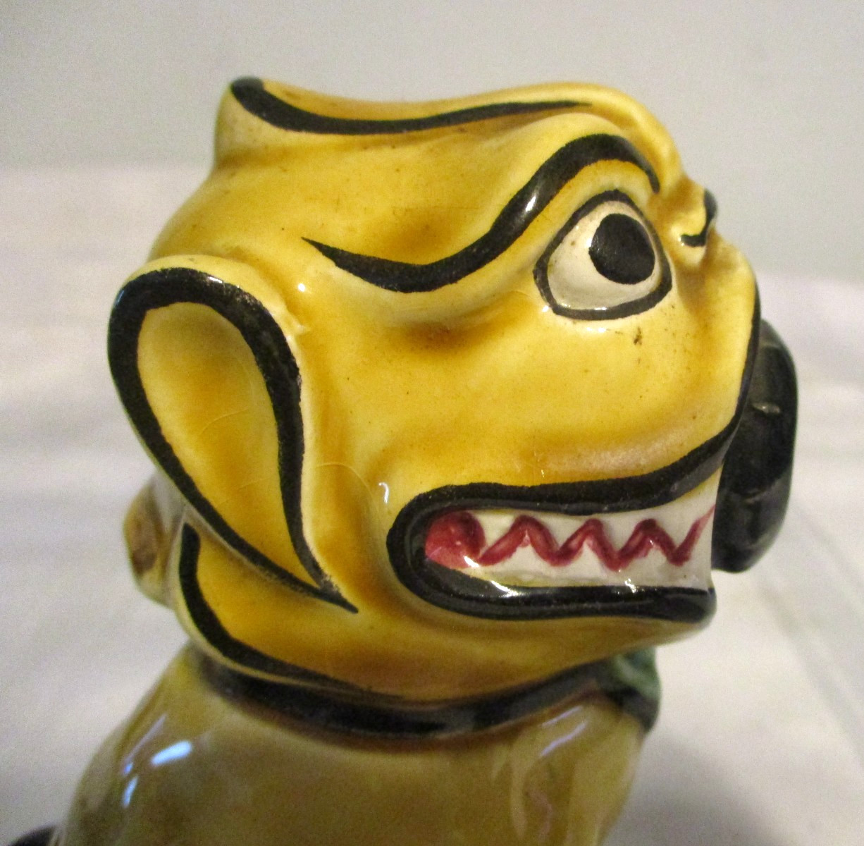 Antique Electric Table Cigarette Lighter of a Dog/Lion is 5″ Tall ( 20’s or 30’s