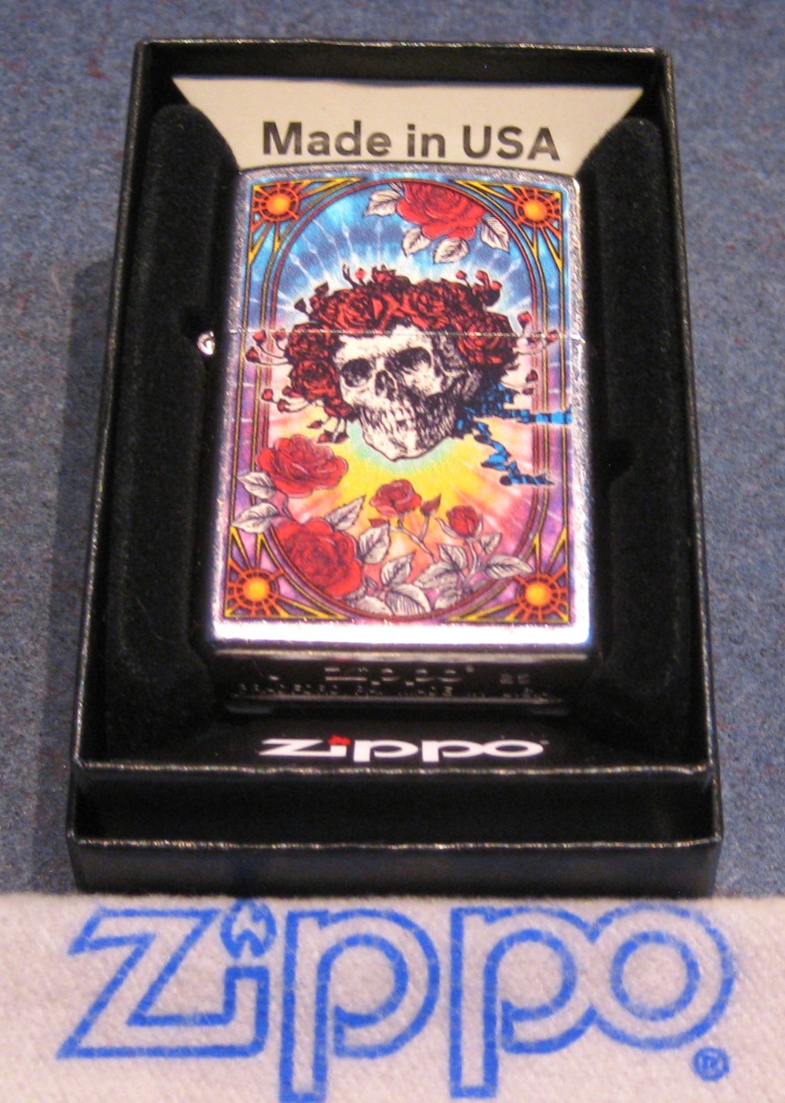 MUSIC Grateful Dead RIPPLE 47248 Skull & Roses ZIPPO Lighter NEW IN BOX 2025