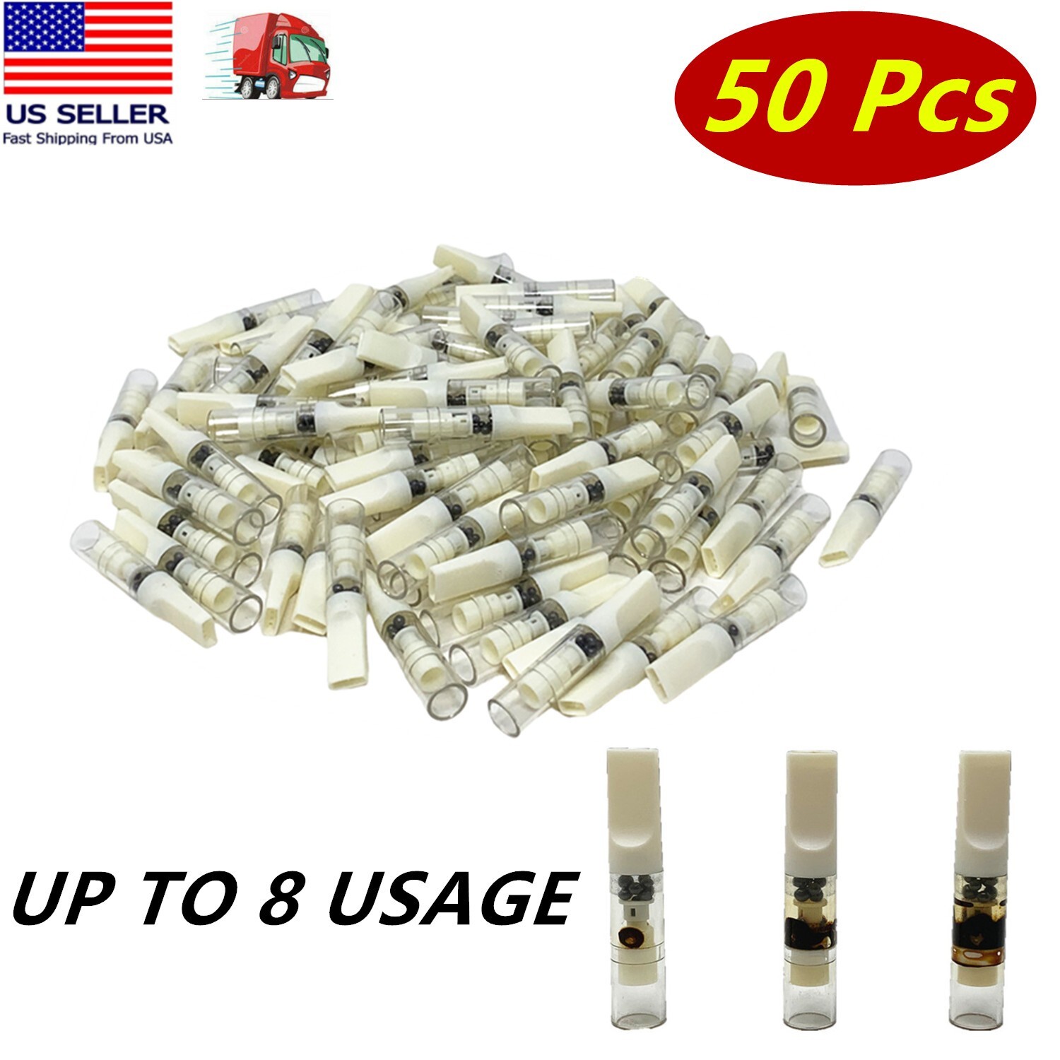 50 Pc Filter Cigarette Tube Smoking Filters Tube Cigarette Tobacco 4-8 Usage
