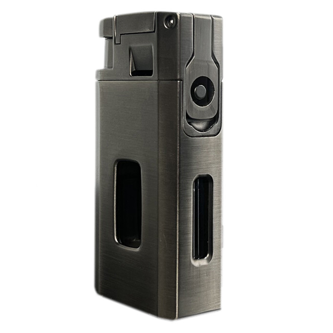 3-1 Cigar 2 Jets Lighter, V Cutter, Punch, Gun Metal Color – New In Box