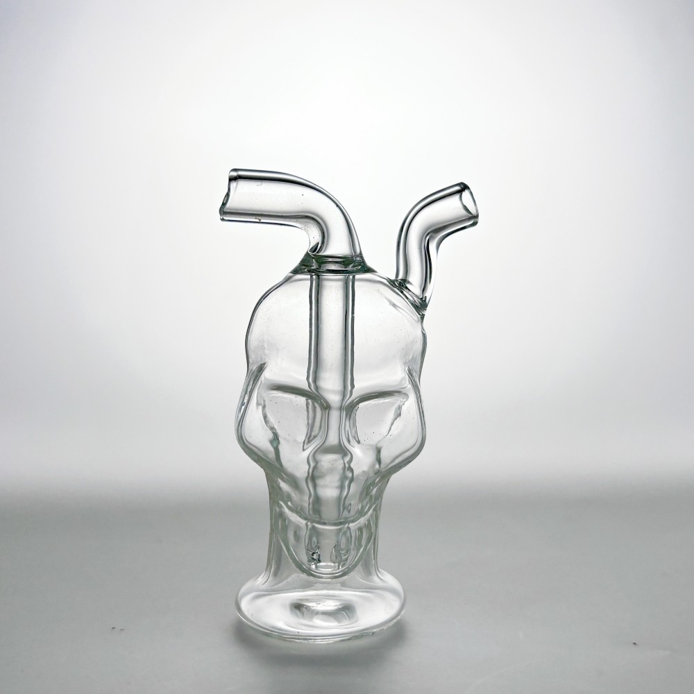 Portable Mini 2.5” Skull Glass Hookah Water Pipe Bong Smoking Shisha W/TOOL BOX
