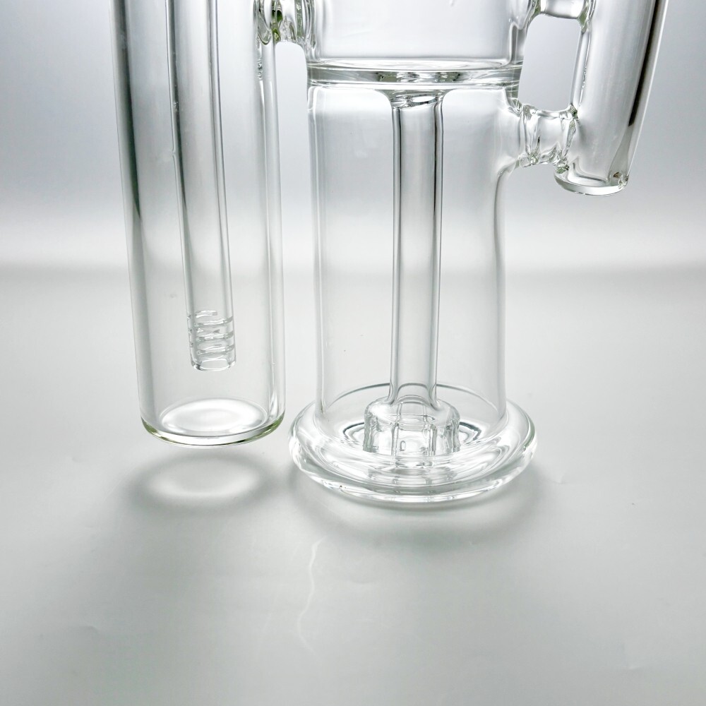 9″ Glass Bong Double Filter Showerhead Perc Bubbler Hookah Water Pipe US Stock