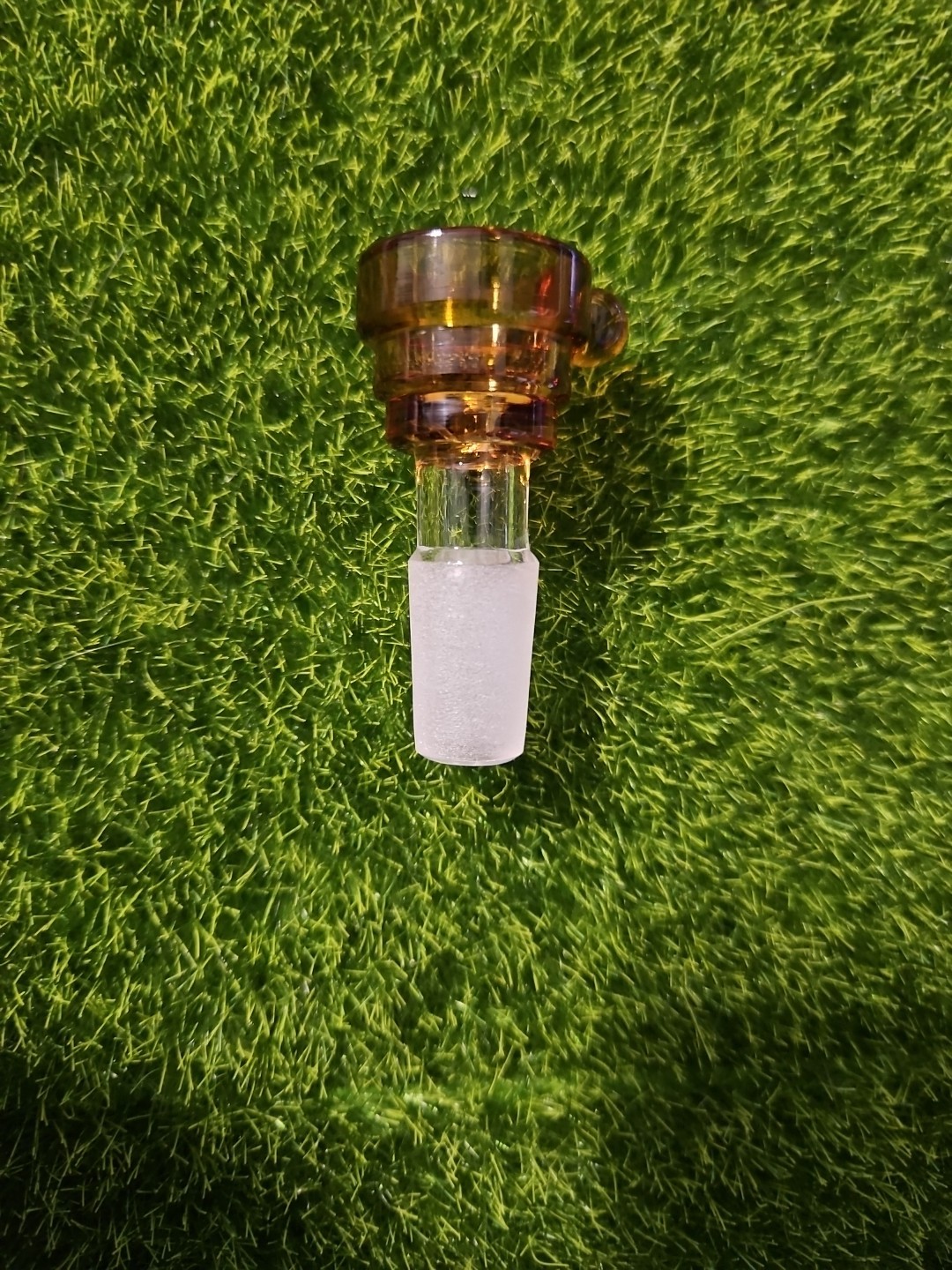 5-Pack Amber 14mm Glass Bowl Pieces – Water Pipe Hookah Replacement – Male Joint