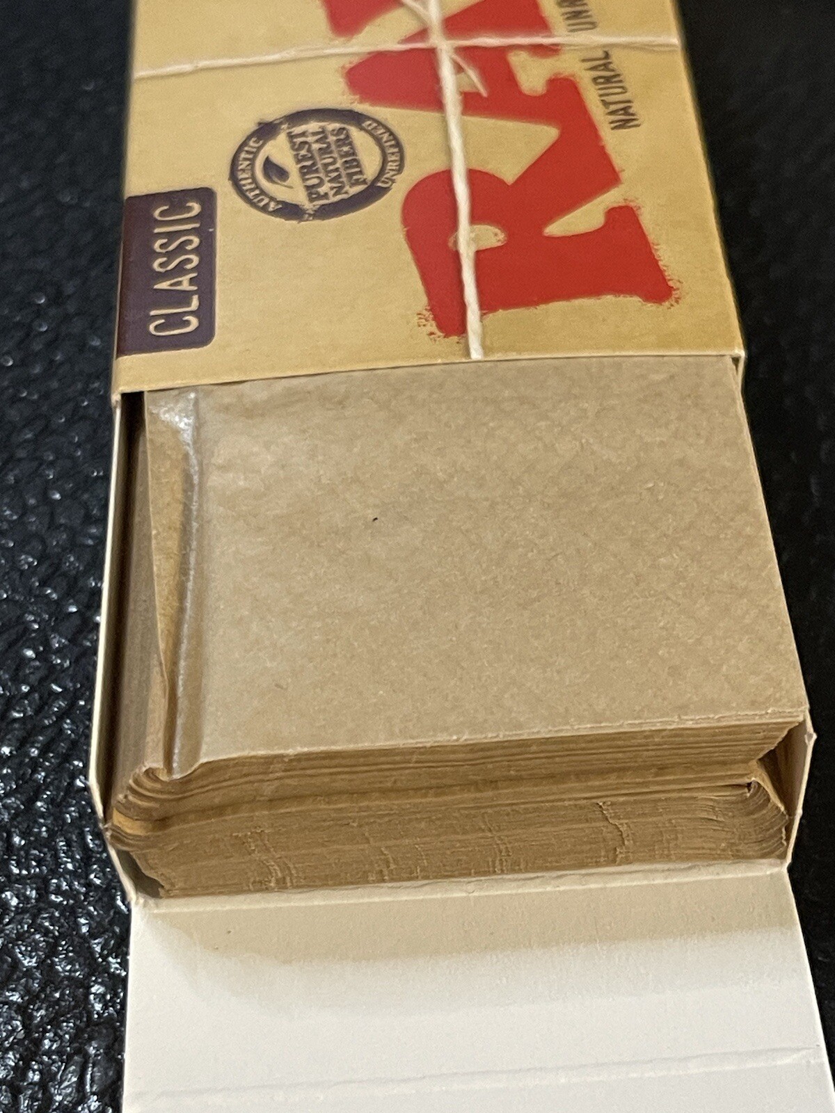 Lot Of 5 Packs Raw 500’s Classic Natural Unrefined Rolling Paper + Wide Tips Set