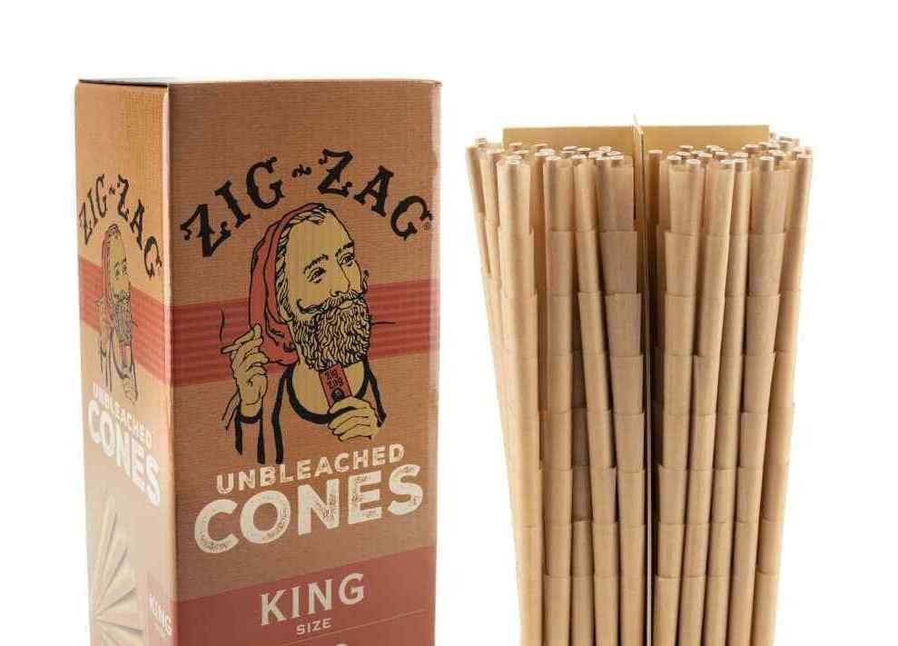 Zig-Zag King Size Unbleached Pre rolled Cones 200 Cones Free Shipping