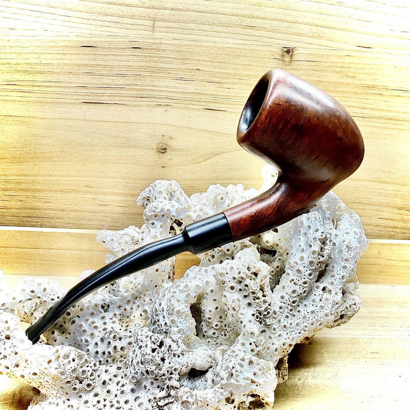 34g 1950s STANWELL SIXTEN IVARSSON (23)(39) “PEEWIT” BENT STRAWBERRY ESTATE PIPE