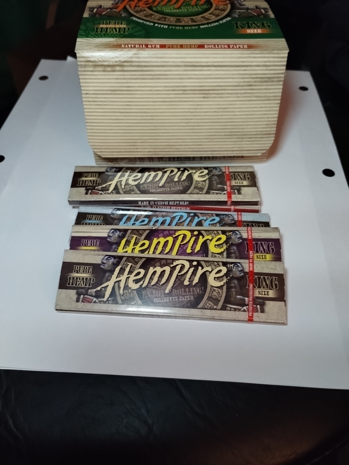 Hempire Hemp Rolling Papers | King-size | 50 Booklets {BX HM50}
