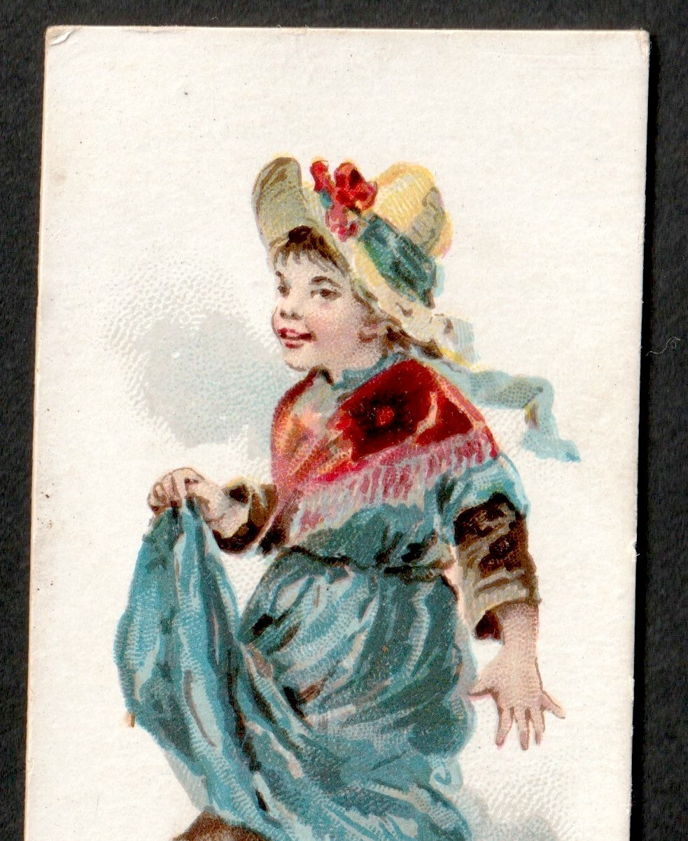 “Dandy Girl” Boy in Dress N88 Terrors of America Duke Tobacco Card 1880s SR.ta.G