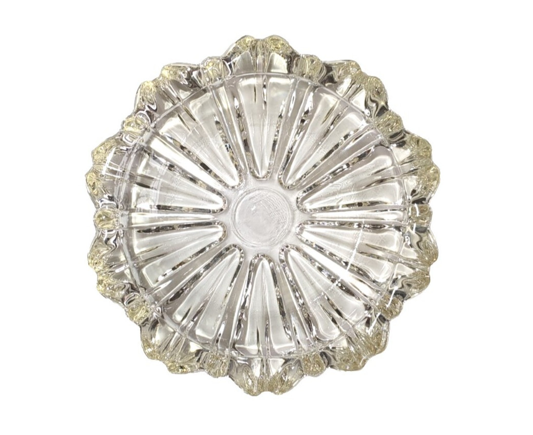 Vintage Ashtray/Trinket Dish Hazel Atlas Clear Crystal Glass Daisy 3” Small