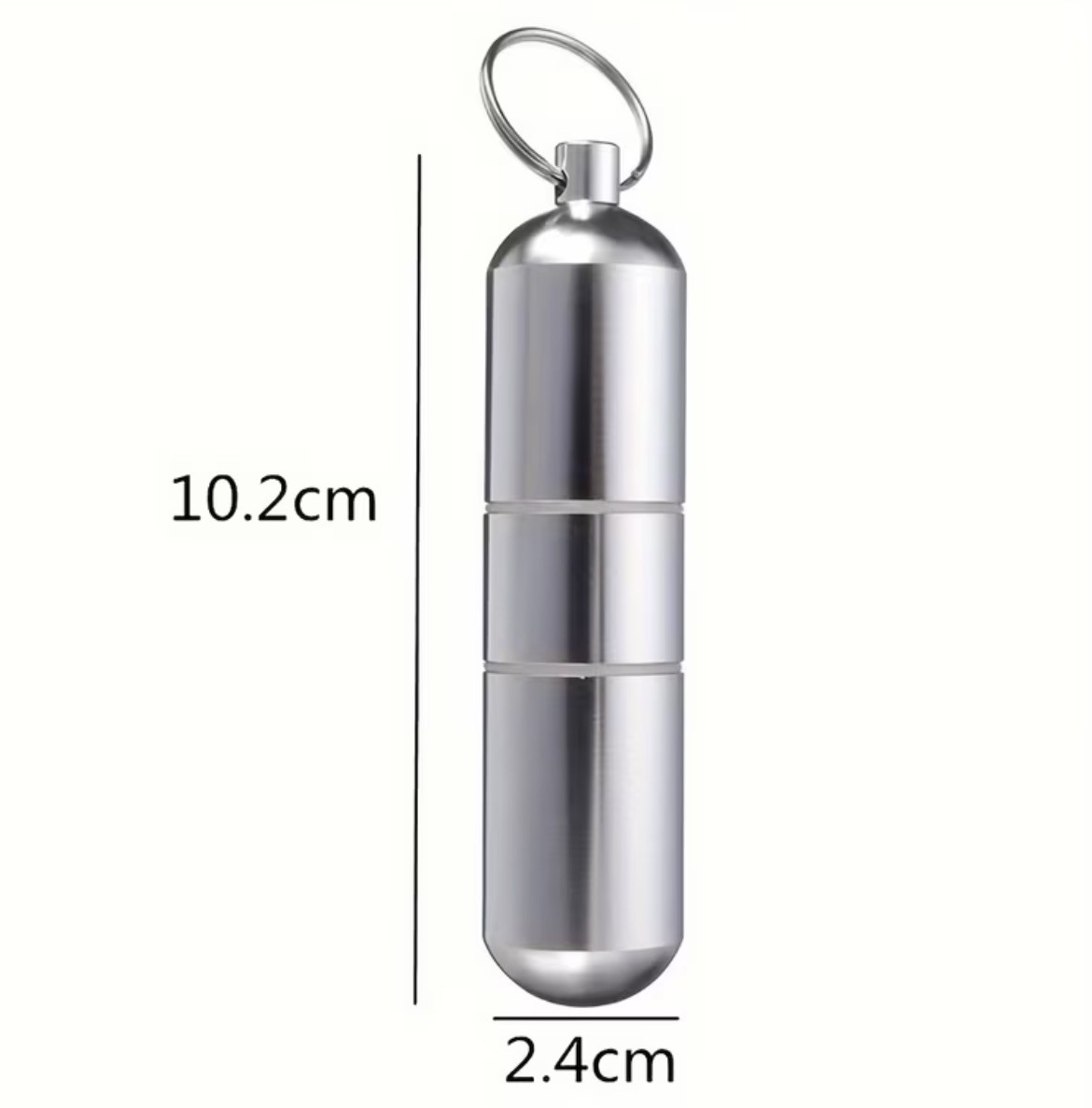 Portable Metal Mini Cigar Tube Holder Travel Humidor Box Storage