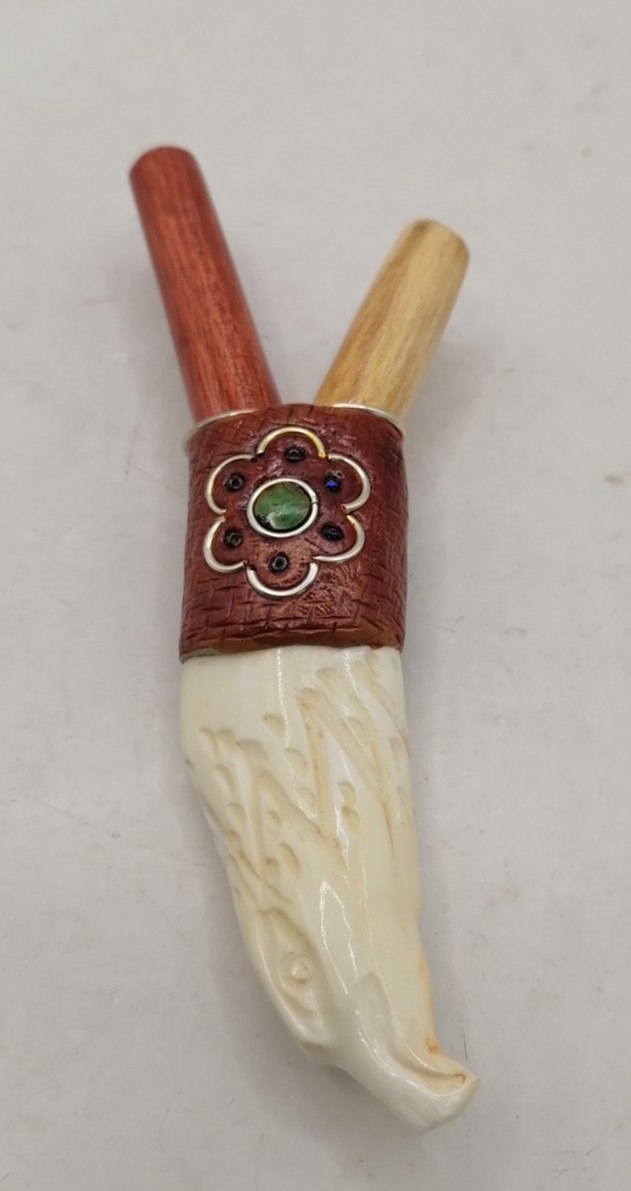 Peruvian Kuripe Unisex Handmade Chonta Wood Condor Design