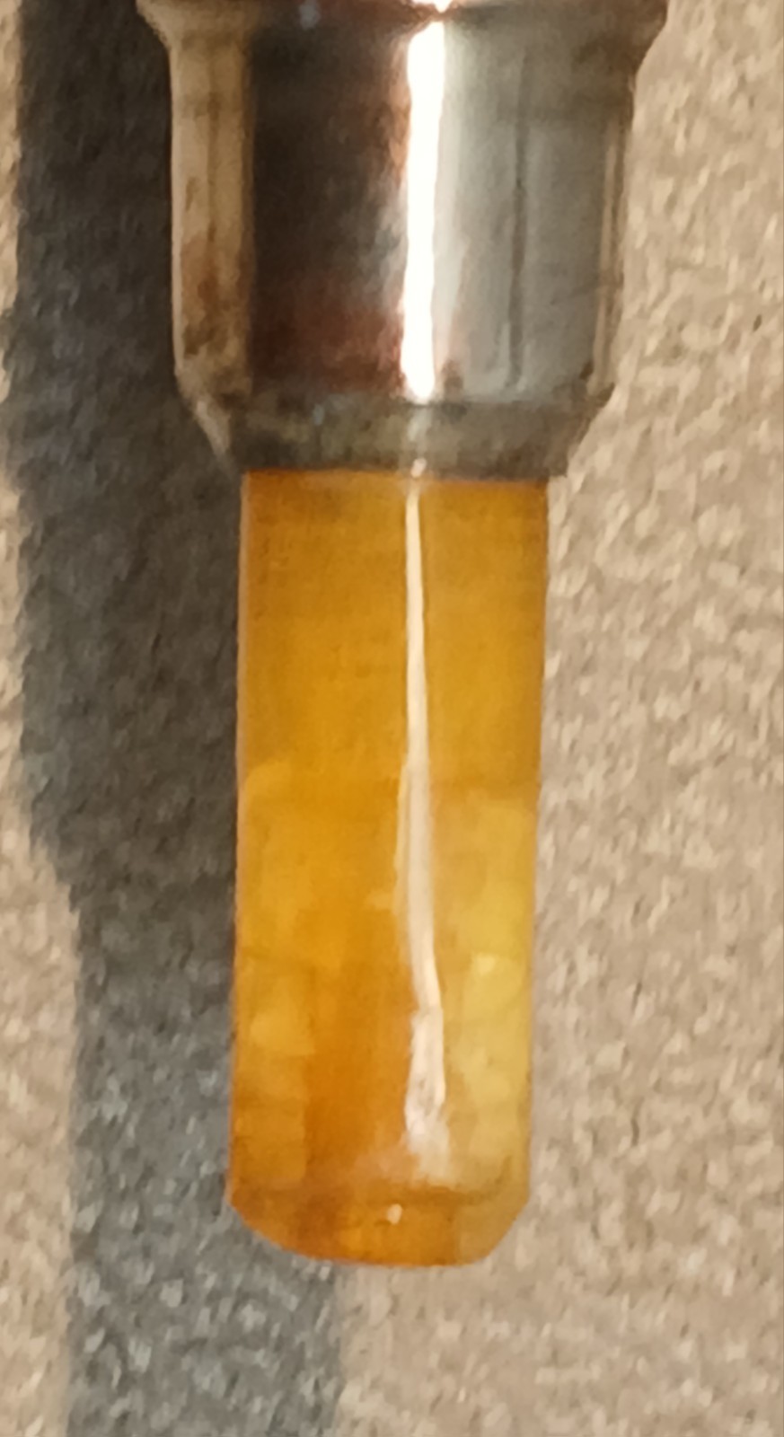 Antique Cherrywood Convertible Cigar/Cigarette Holder W/Amber Stem Unsmoked
