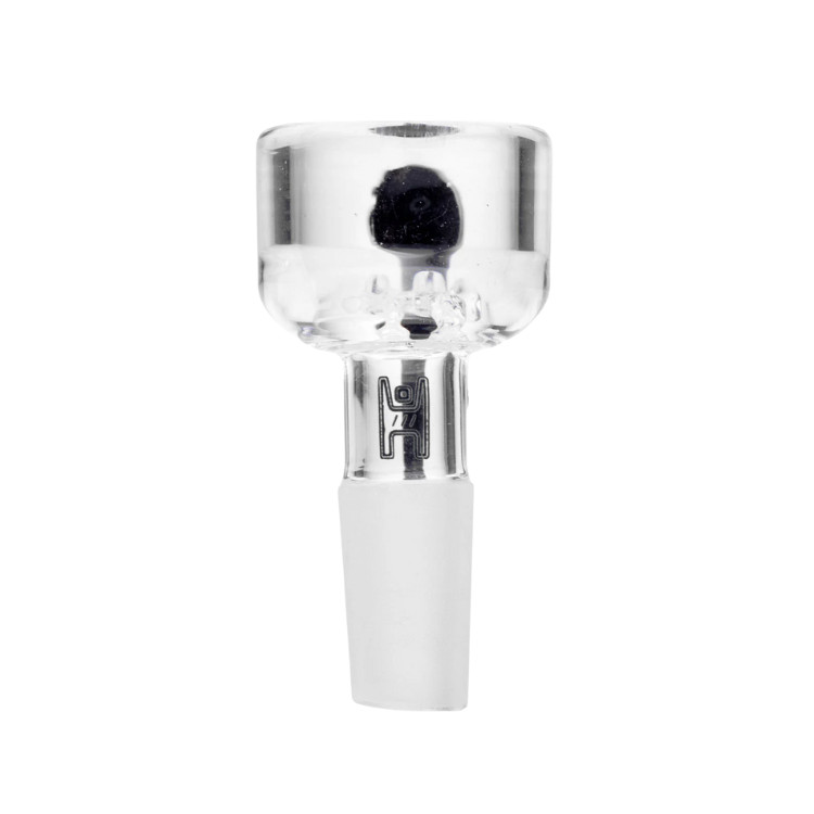 10mm Glass Bowl Piece Slide For Water Pipe Bongs – Built In Screen – Horned
