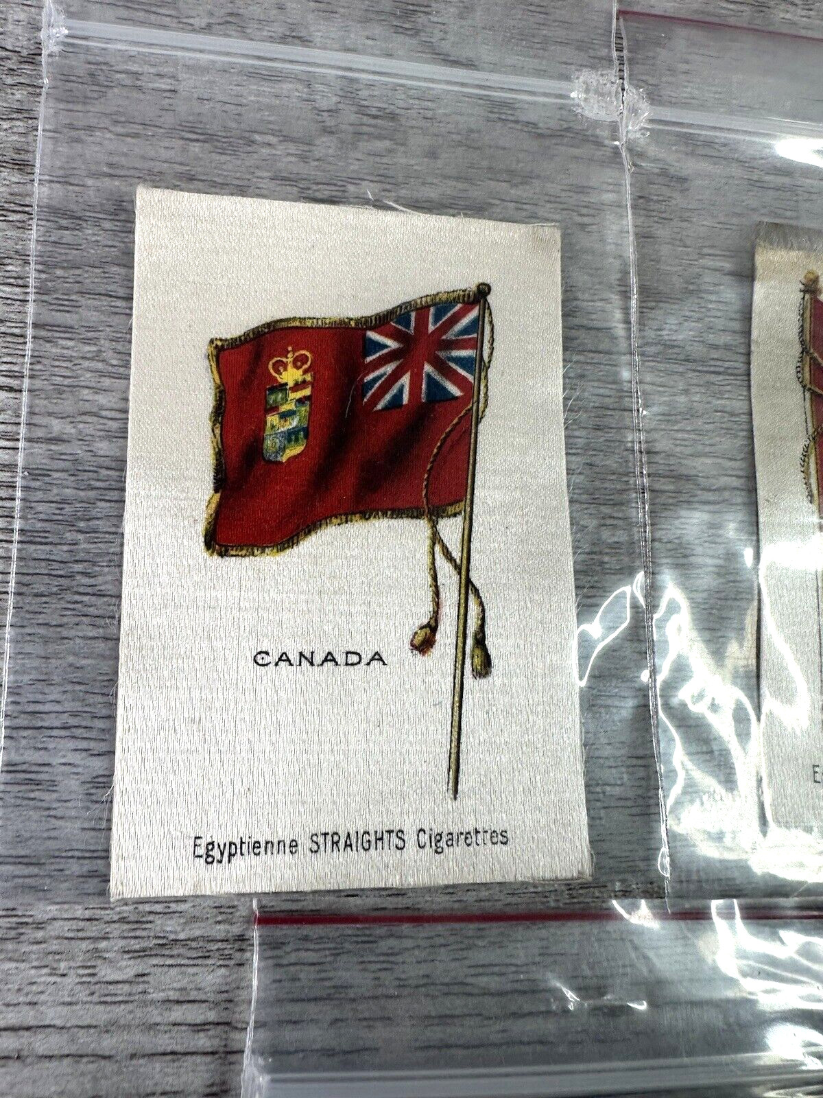 Lot of 5 Early 1900s Various Brands Country Flags Cigarettes Tobacco Silks