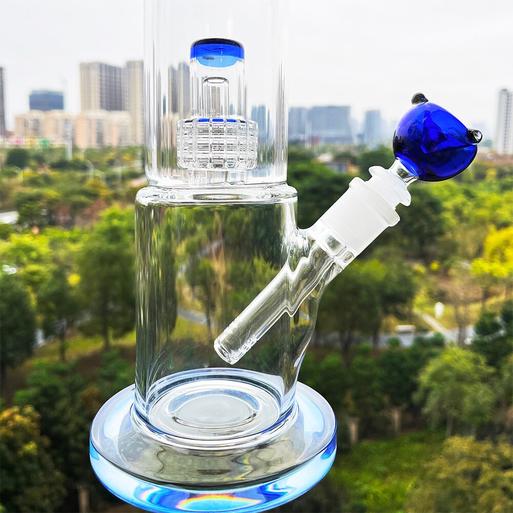 15” Heavy Glass Bong Smoking Hookah Thick Percolate Water Pipe Beaker 14mm Bowl