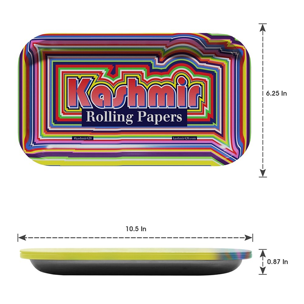 Kashmir Premium Metal Rolling Tray Set of 3 Small 10.5 x 6.25