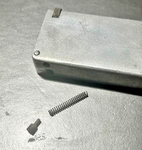 Vintage Aluminum Block Lighter No Brand Lighter
